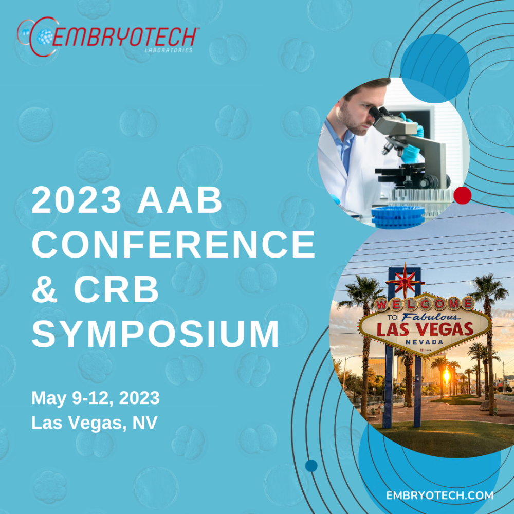 2023 AAB Conference & CRB Symposium Embryotech Laboratories Inc